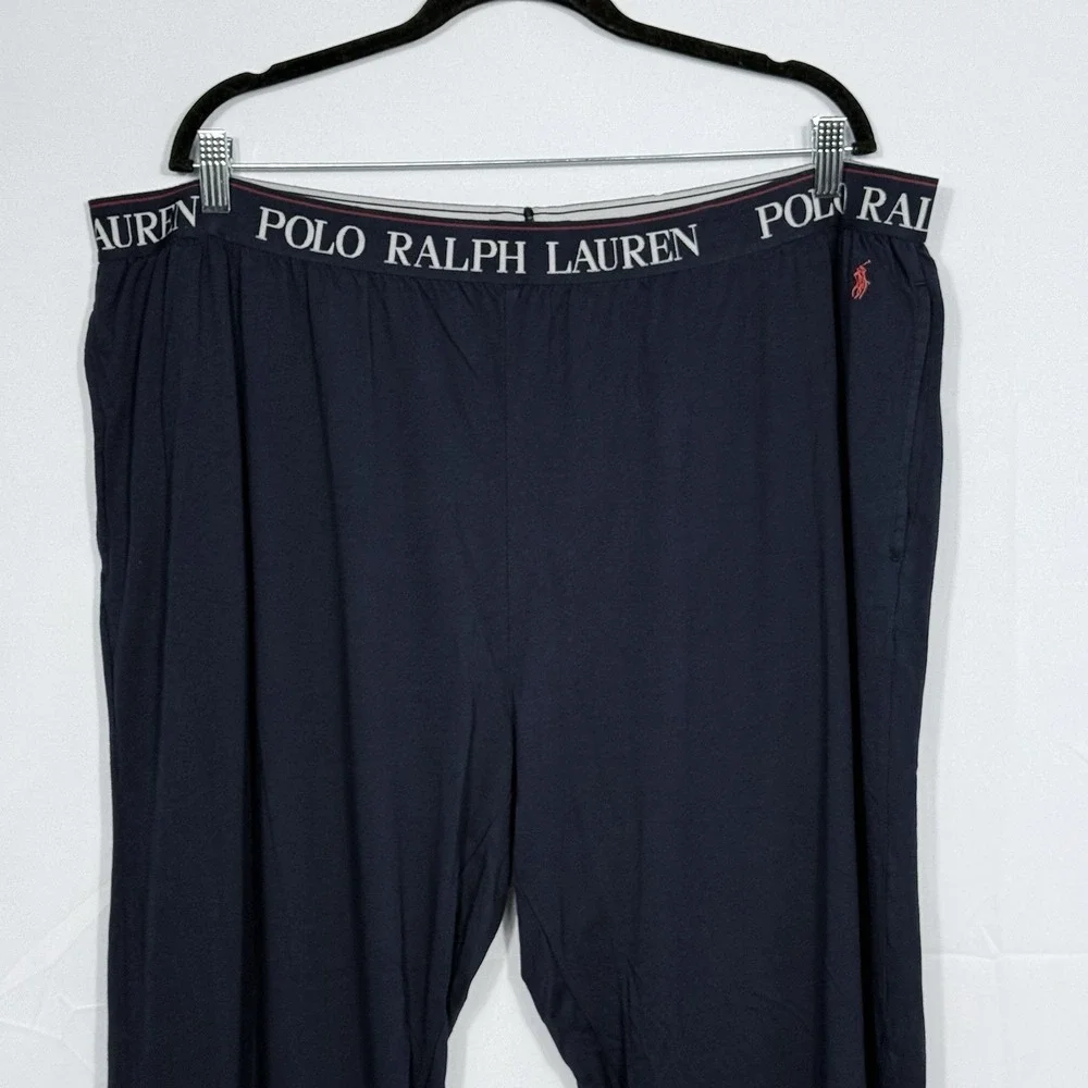 Polo Ralph Lauren Pajama Pants Mens 4X Blue Supreme Comfort Logo Elastic Waist‎